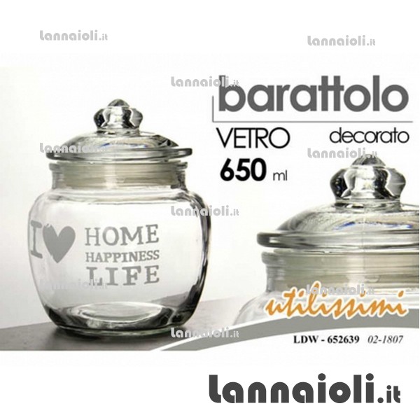 BARATTOLO VETRO 650-750 ML. 